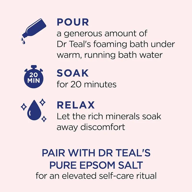 Dr Teal's Foaming Bath - Pink Himalayan 1000ml