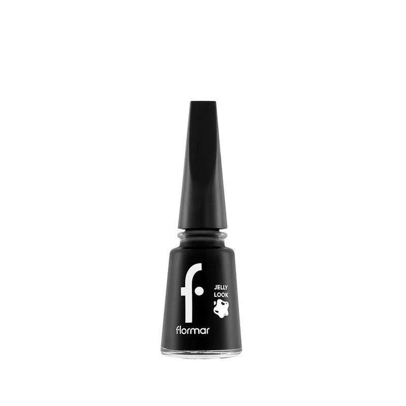 Flormar Jelly Look Nail Enamel - Jl28 Patent Black Leather