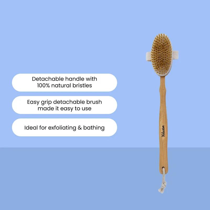 Xcluzive Wooden B.Brush W/Natural Bristles