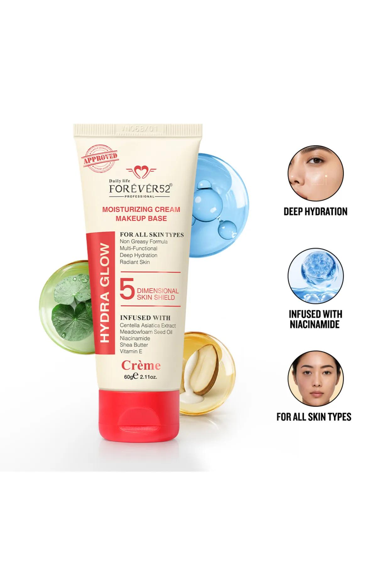Hydra Glow Moisturizing Cream Makeup Base 60ML-White - FDG001