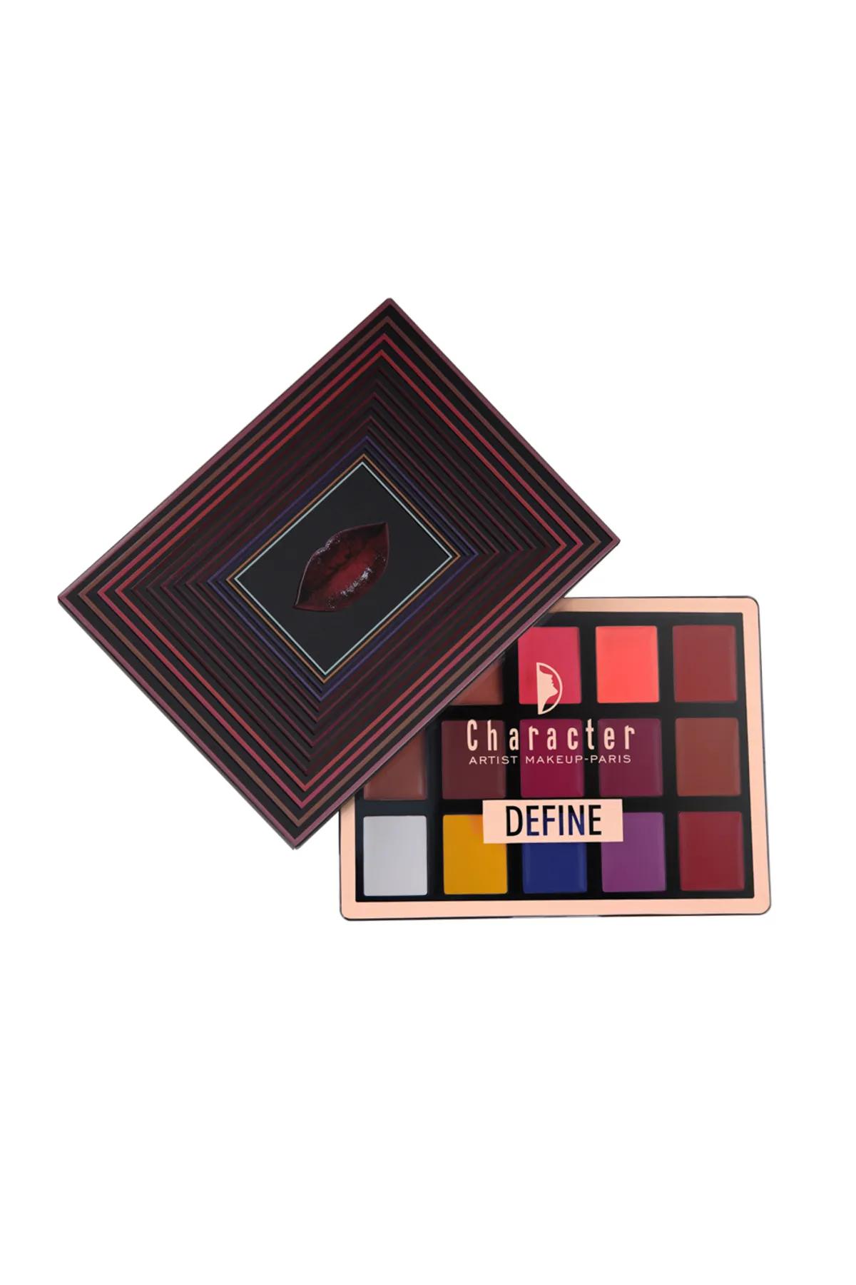15 Color Lip Define Palette-Multicolor - DDL001