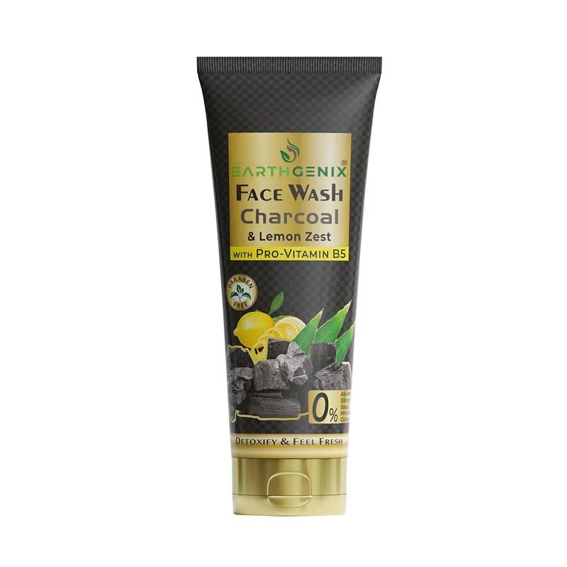 Earthgenix  Charcoal & Lemon Zest Face wash 100Ml