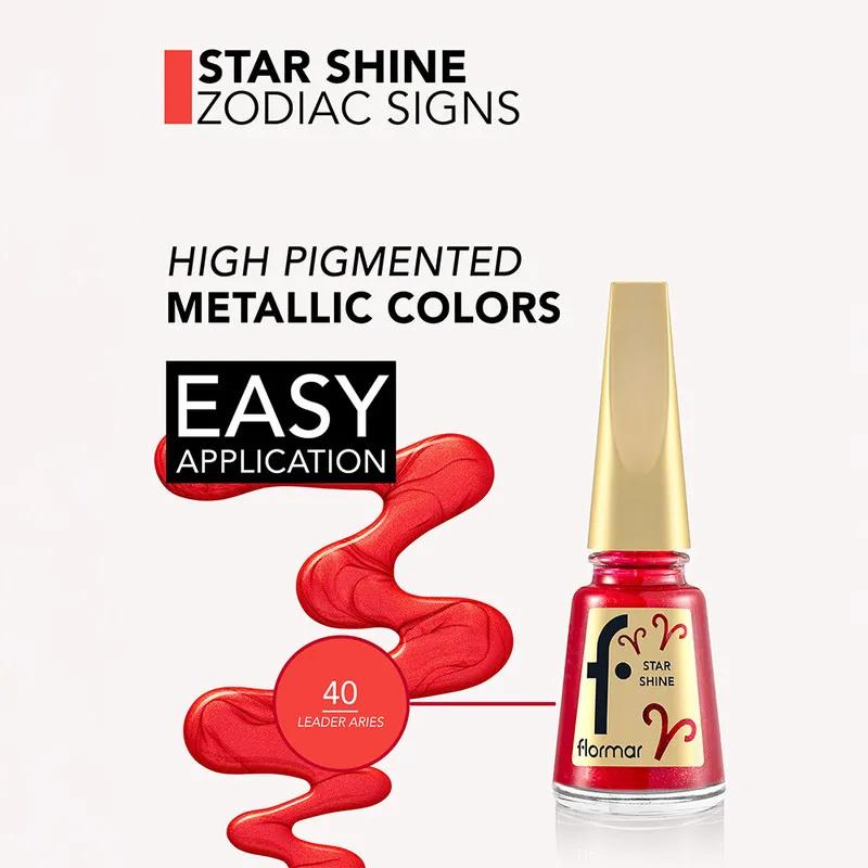 Flormar Star Shine Nail Enamel Zodiac -  40 Leader Aries