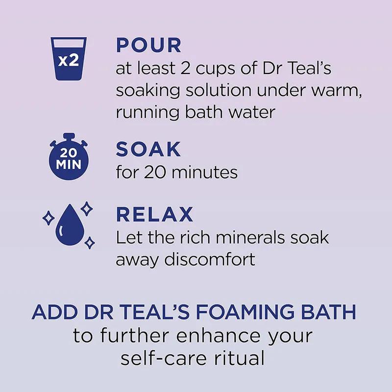 Dr Teal's Epsom Bath Salt - Melatonin 1.36 Kg