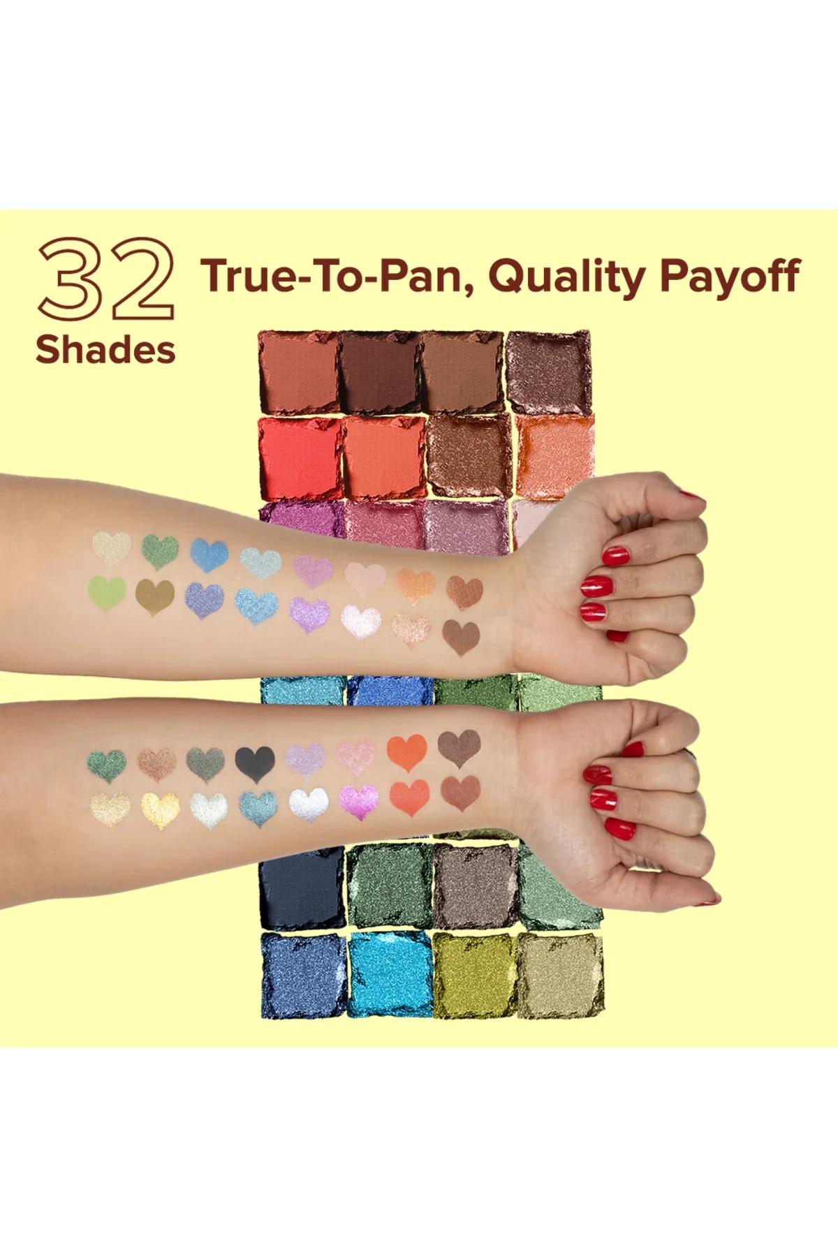 Forever52 Naturals 32 Color Eyeshadow Palette-Midnight Haze - NTR003