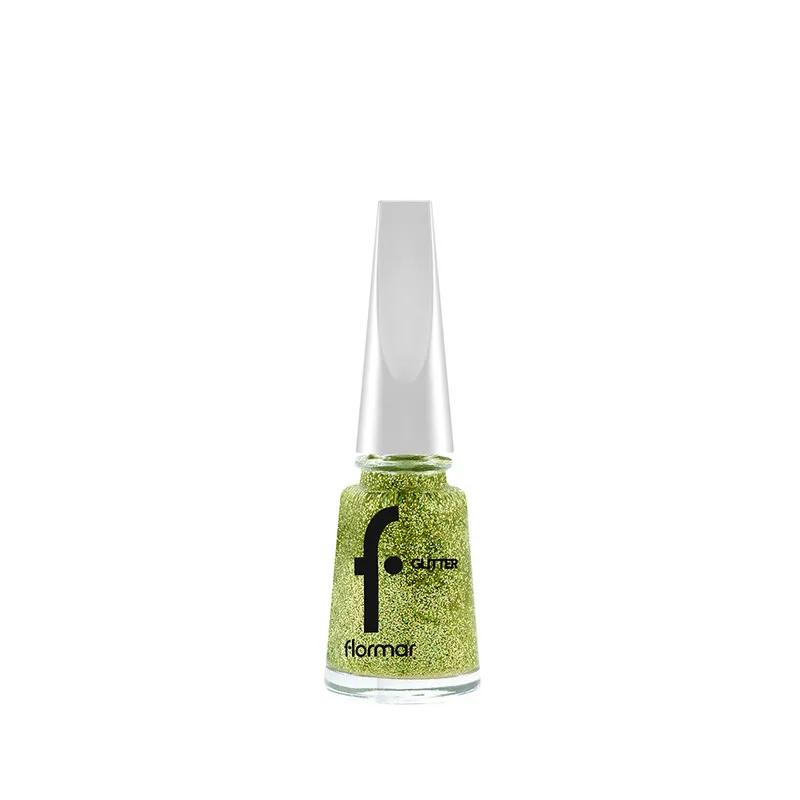 Flormar Glitter Nail Enamel - GL04 Gold Rush
