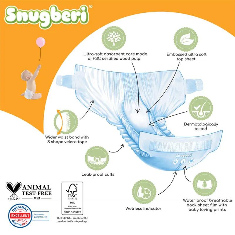 Snugberi Diaper Size 4 Large 7-12 kg 24's  3X Value Pack