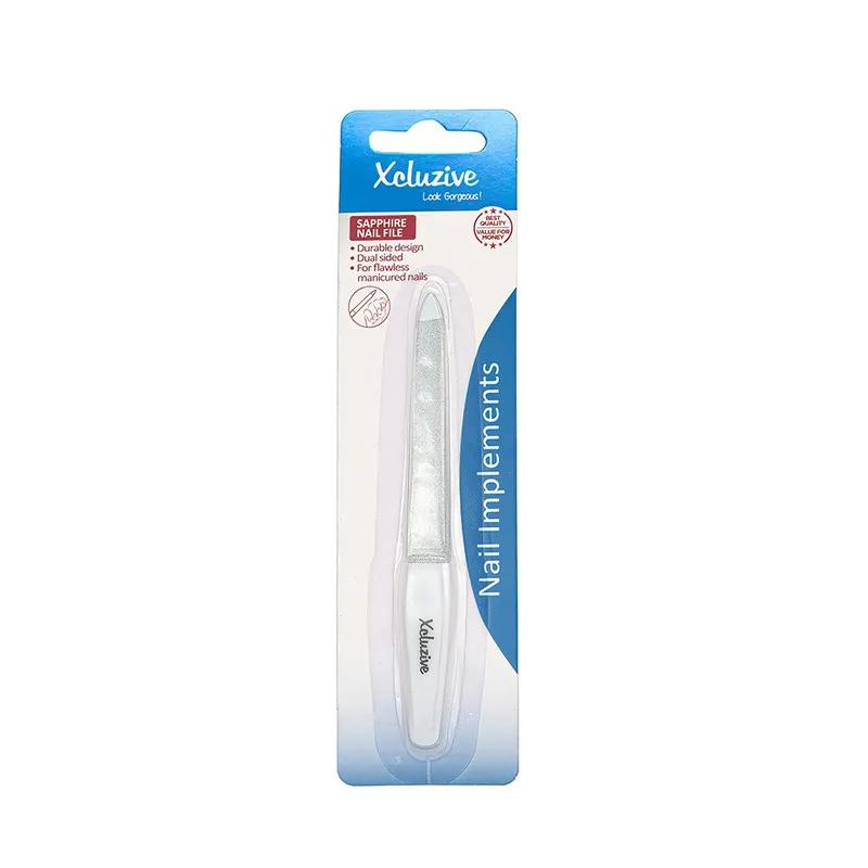 Xcluzive Sapphire N.File-Mdm W/Plastic Hndl*