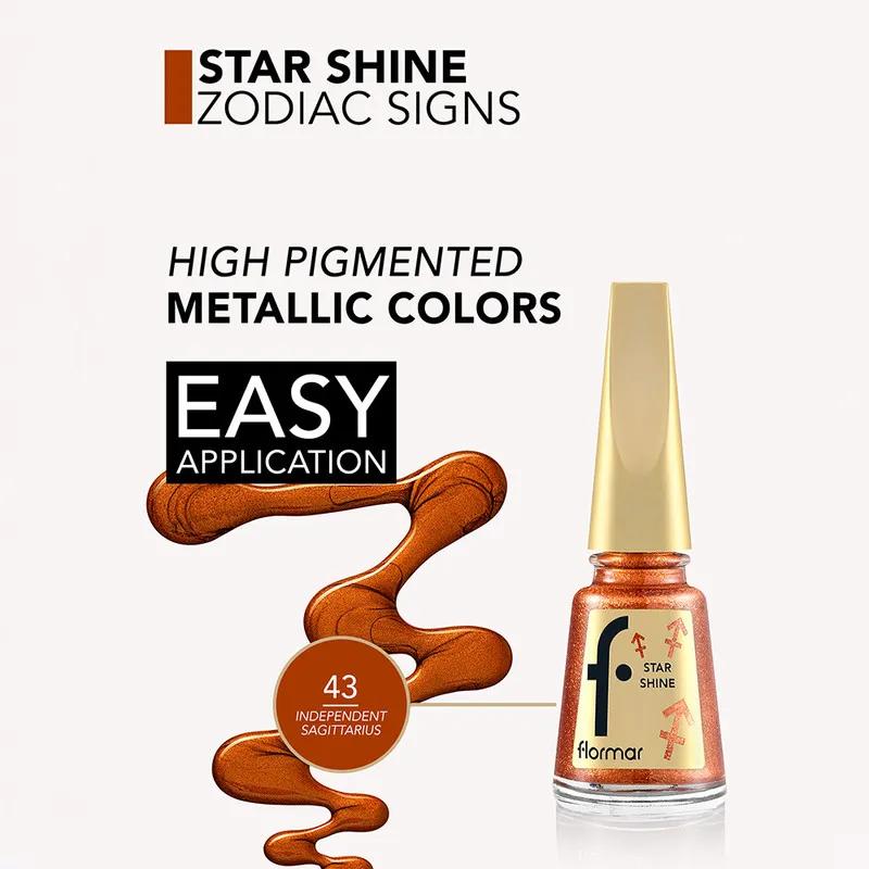 Flormar Star Shine Nail Enamel Zodiac -  43 Independent Sagittarius