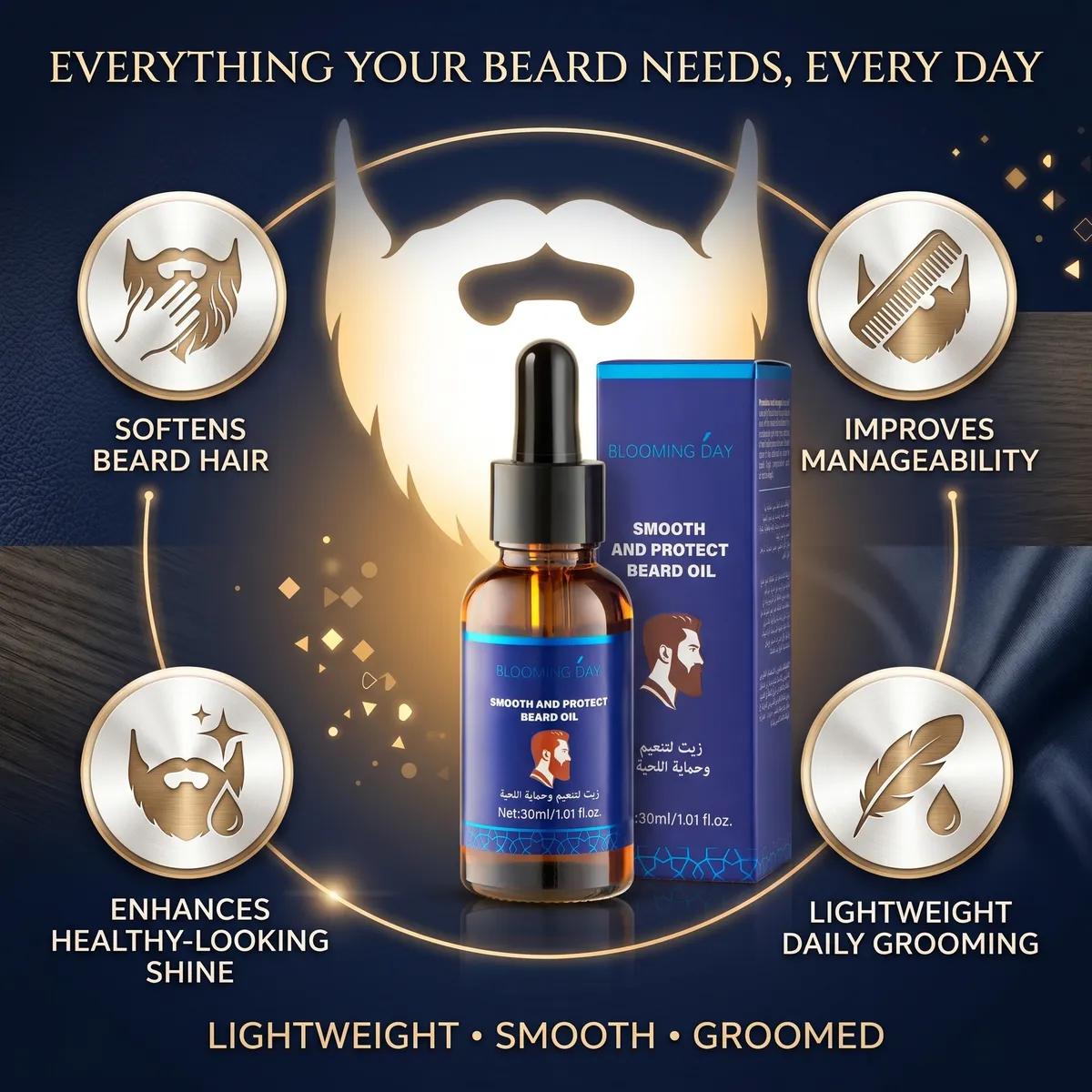 Blooming Day Smooth & Protect Beard Oil 30ml