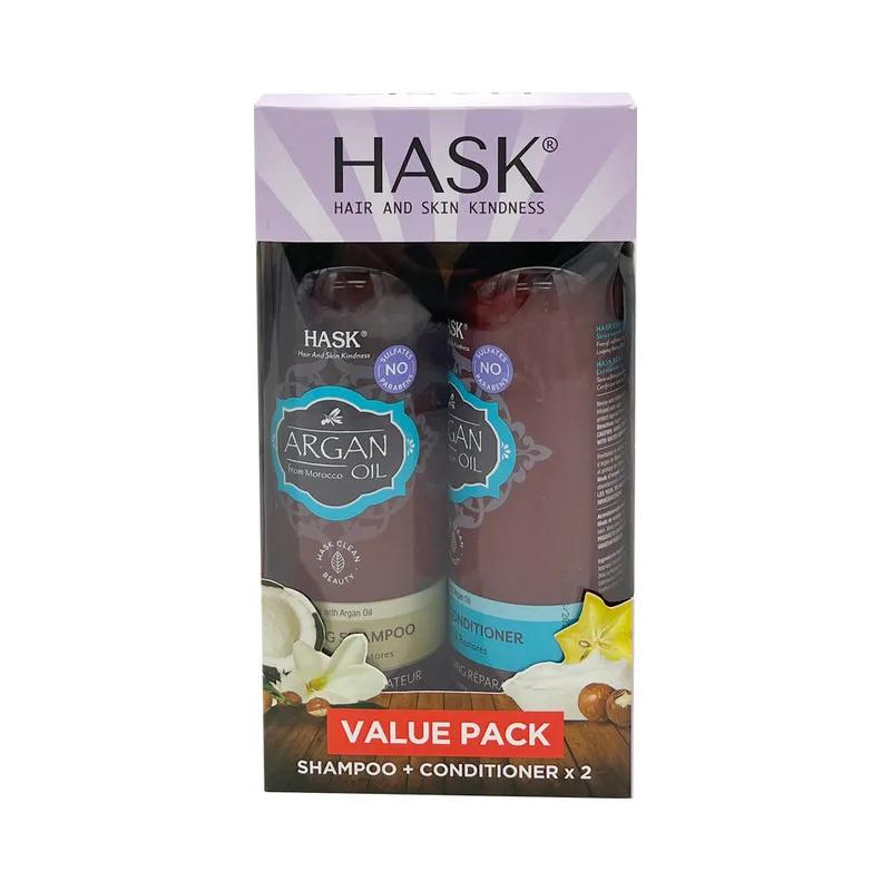 Hask Shampoo & Conditioner 355Ml Asstd. X2 Value Pack