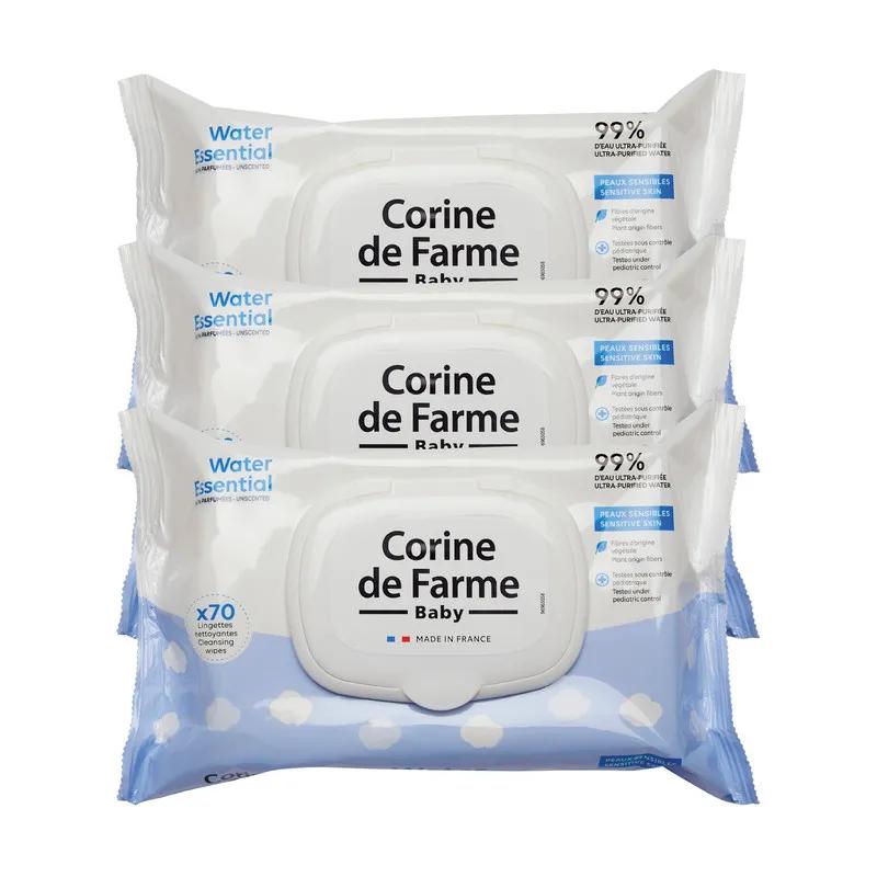 CDF-- Baby Water Essential Wipes 70's Pulls x 3 Value Pack