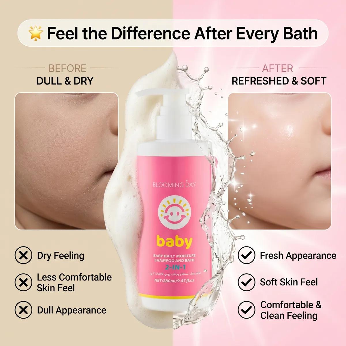 Blooming Day Baby Daily Moisture shampoo and Bath 2in1 280ml