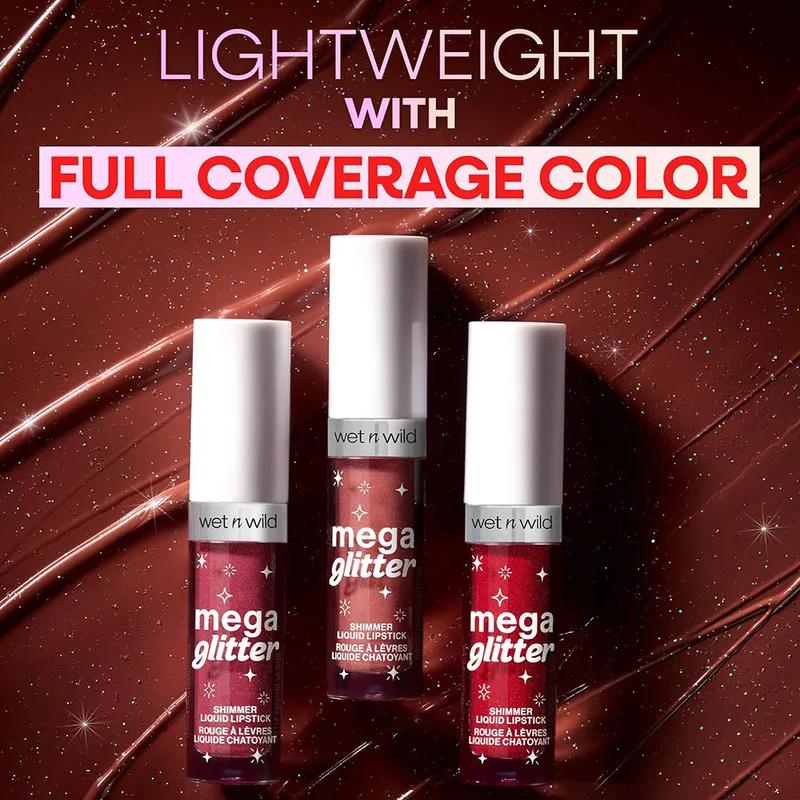 WnW Mega Glitter Shimmer Liquid Lipstick - Pink Future