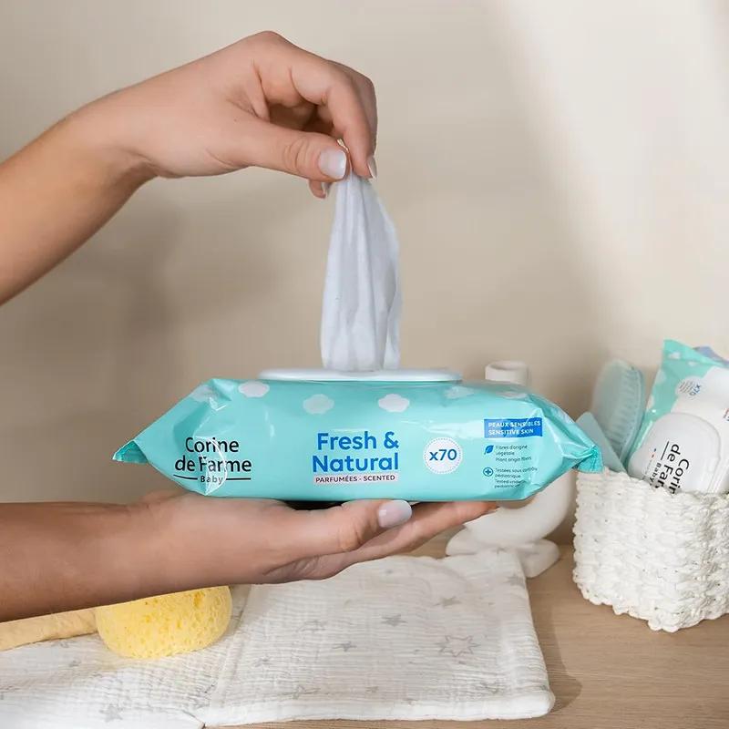 CDF-- Baby Fresh & Natural Wipes 70's