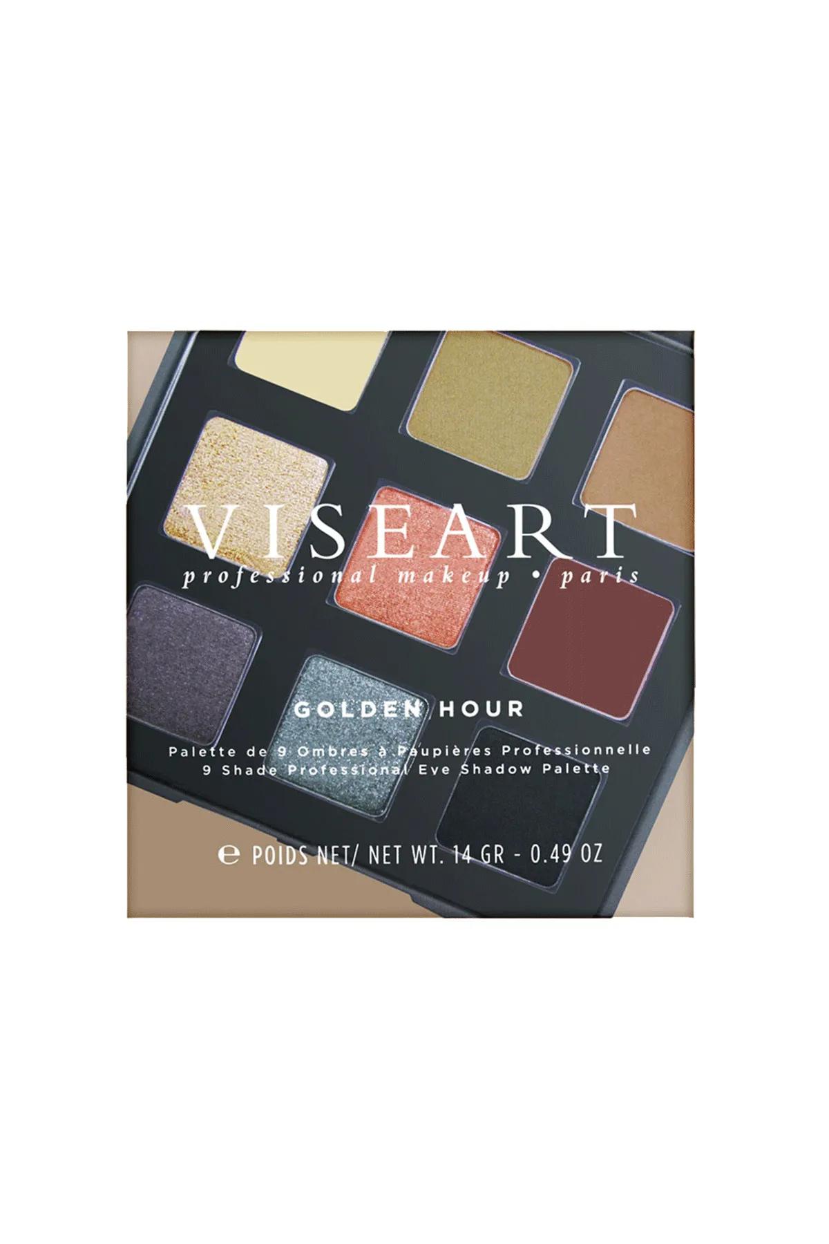 Viseart 9 Colour Eyeshadow Palette Golden Hour-Golden Hour � VCP01