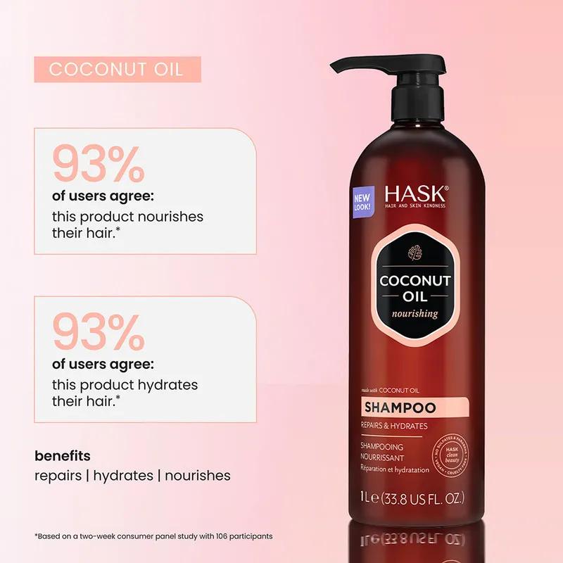 Hask Coconut Oil  Nourishing Shampoo 1L