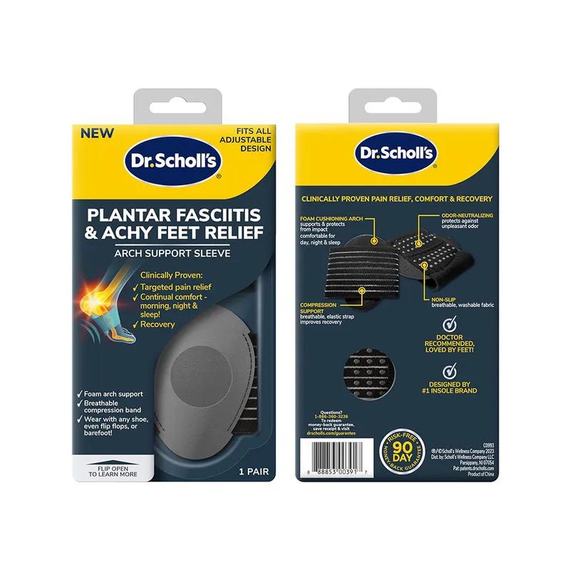Dr.Scholl's Plantar Fasciitis & Achy Feet Relief Arch Support Sleeve 1Pair
