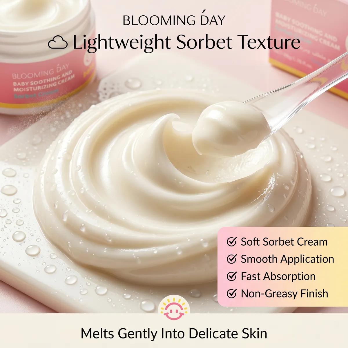 BLOOMING DAY Baby Soothing and Moisturizing Cream 50gm Sorbet Cream