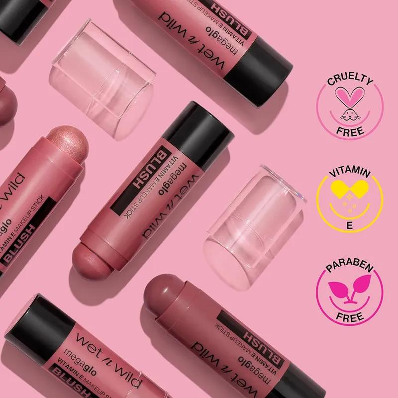 WnW Mega Glo Vitamin and Make-up Stick Blush Currant Jam