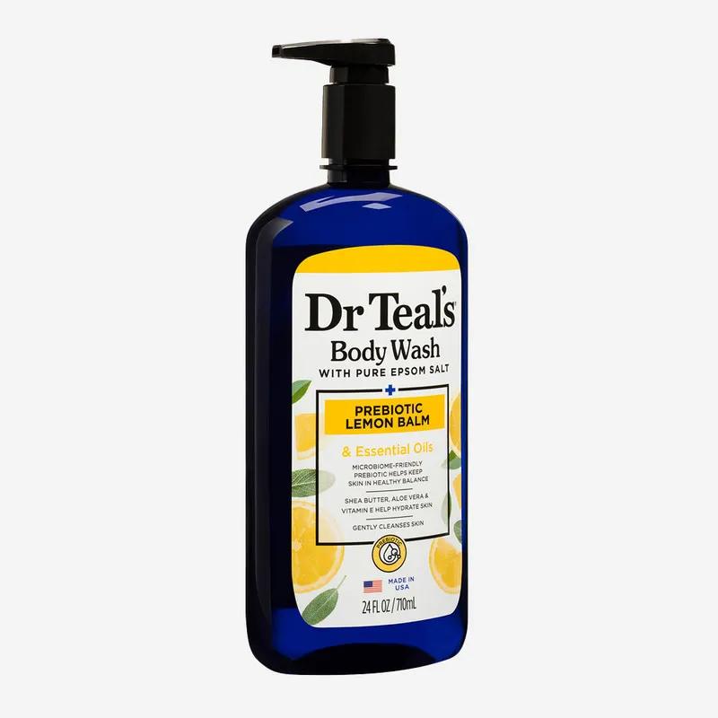 Dr Teal's Epsom Salt Body Wash - Prebiotic Lemon Balm 710ml