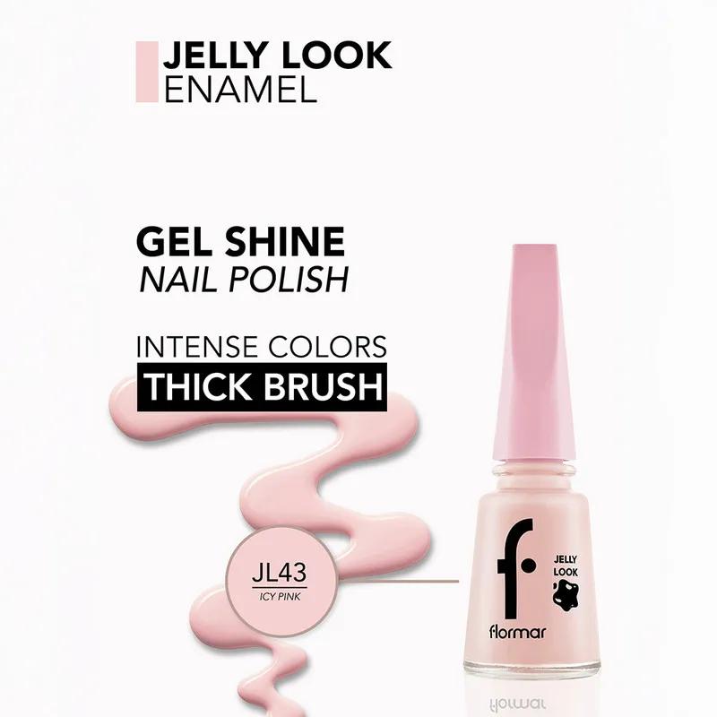 Flormar Jelly Look Nail Enamel - JL43 Icy Pink