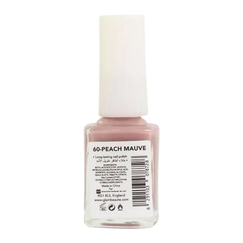 Glambeaute Nail Enamel 60 - Peach Mauve
