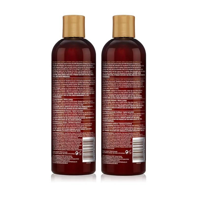 Hask Macadamia Oil Moisturizing Shampoo 355 ml + Conditioner 355 ml
