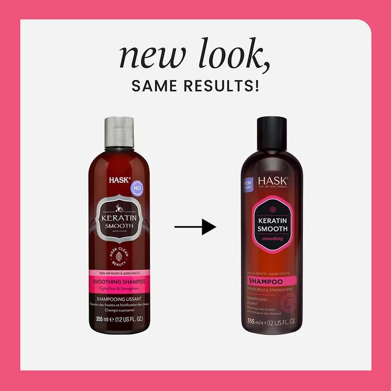 Hask Keratin Protein Smoothing Shampoo 355ml