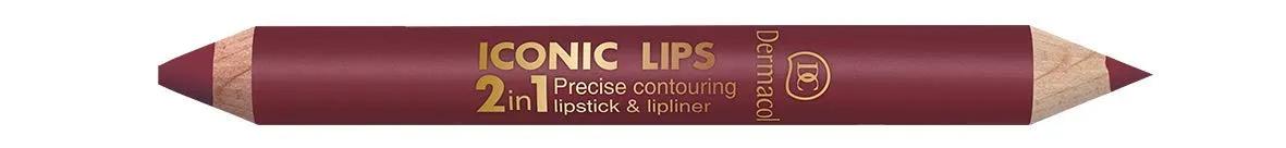 Dermacol Iconic Lips 2in1 Lipstick & Lipliner | (No 6)