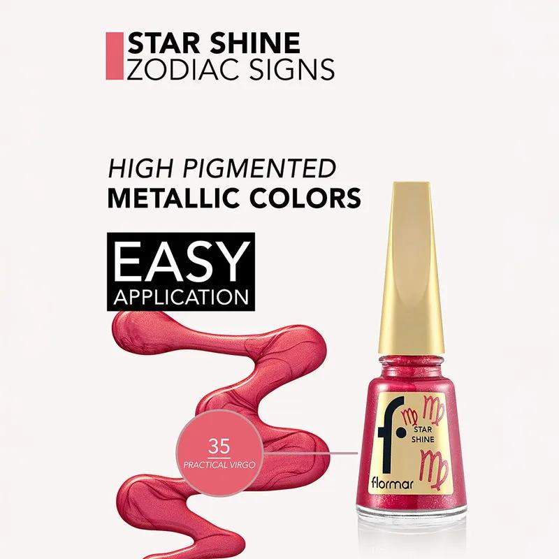 Flormar Star Shine Nail Enamel Zodiac -  35 Practical Virgo