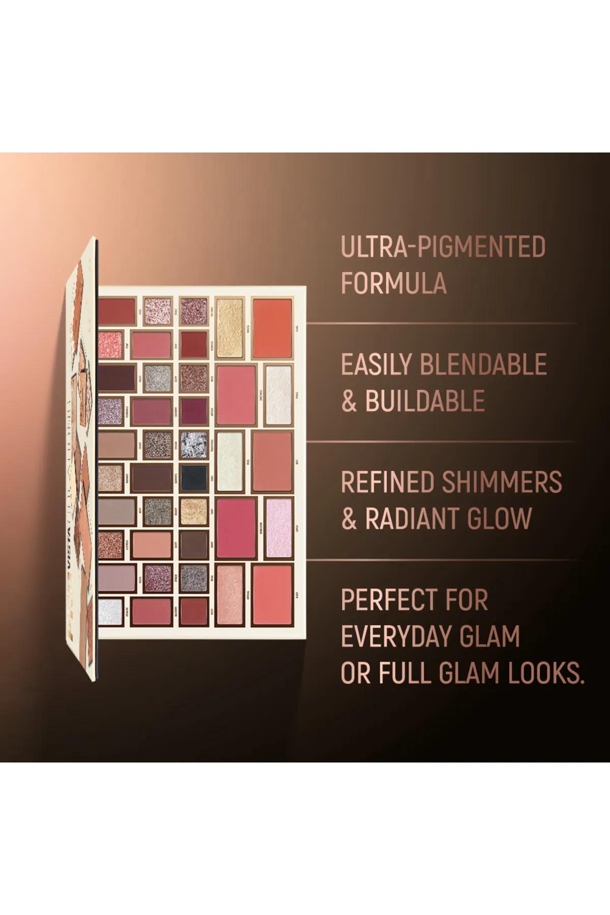 Pro Vista 40 Color Eyeshadow Palette-Multicolor - CPV001