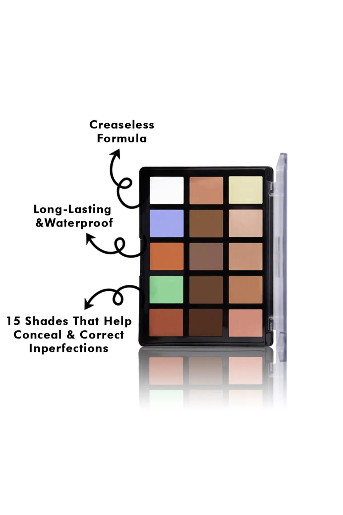 15 Color Face Define Palette-Multicolor - DDC001