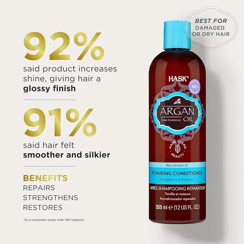 Hask Argan Shampoo + Conditioner 355Ml Value Pack