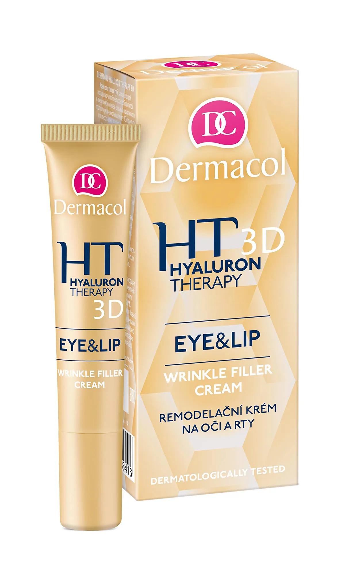 Dermacol Hyaluron 3D Eye & Lip Cream for Whitening & Wrinkles - 15 ml