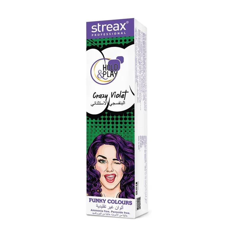 Streax Funky Clr Grazy Violet 100 G