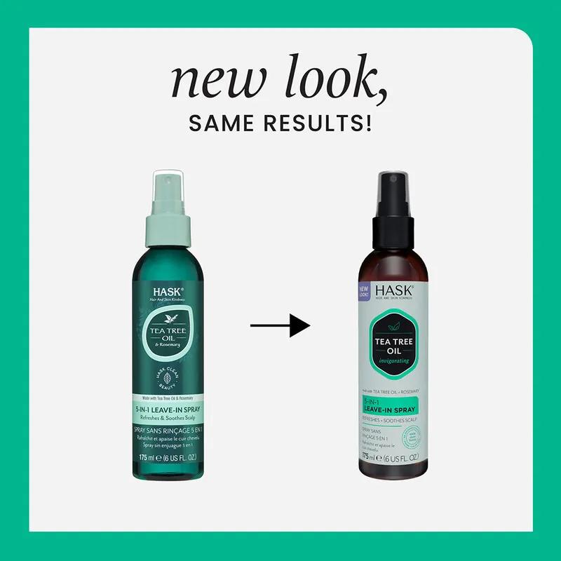 Hask Tea Tree Oil & Rosemary  5 in 1  Leave-In Spray 175ml