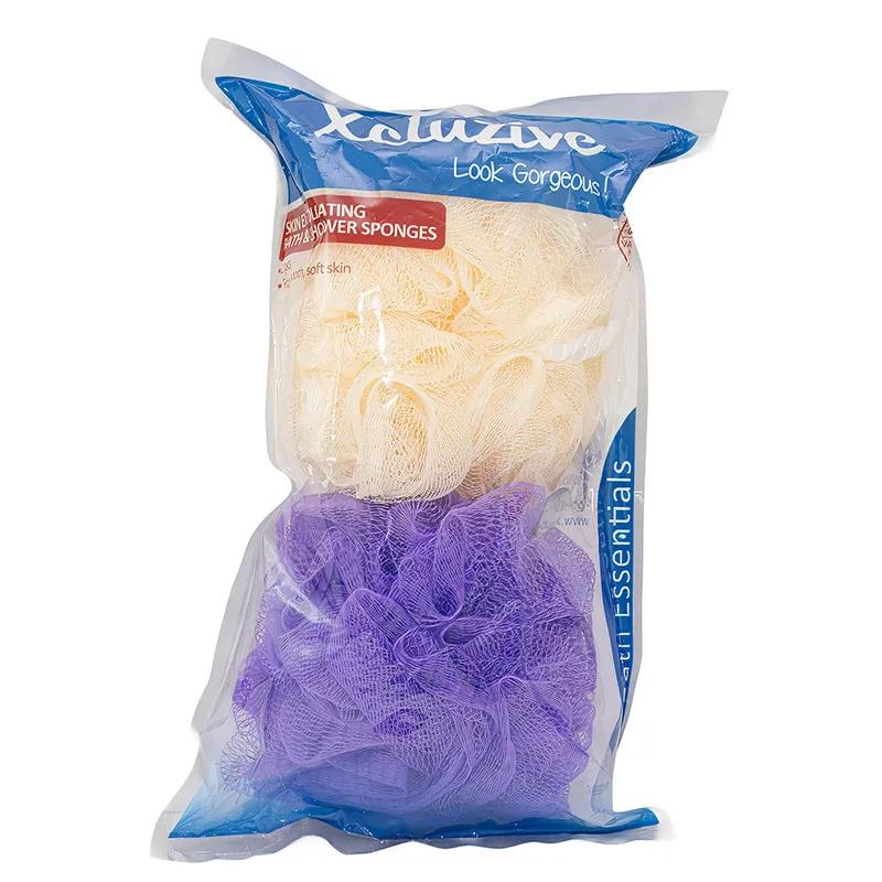 Xcluzive Exfoliating Gloves 2 Pcs & Bath Sponges 2 Pcs Asstd X2 Value Pack