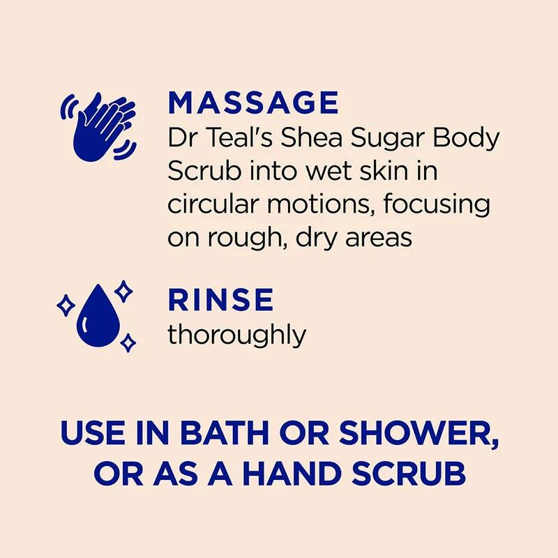Dr Teal's Shea Sugar Body Scrub Citrus 538g