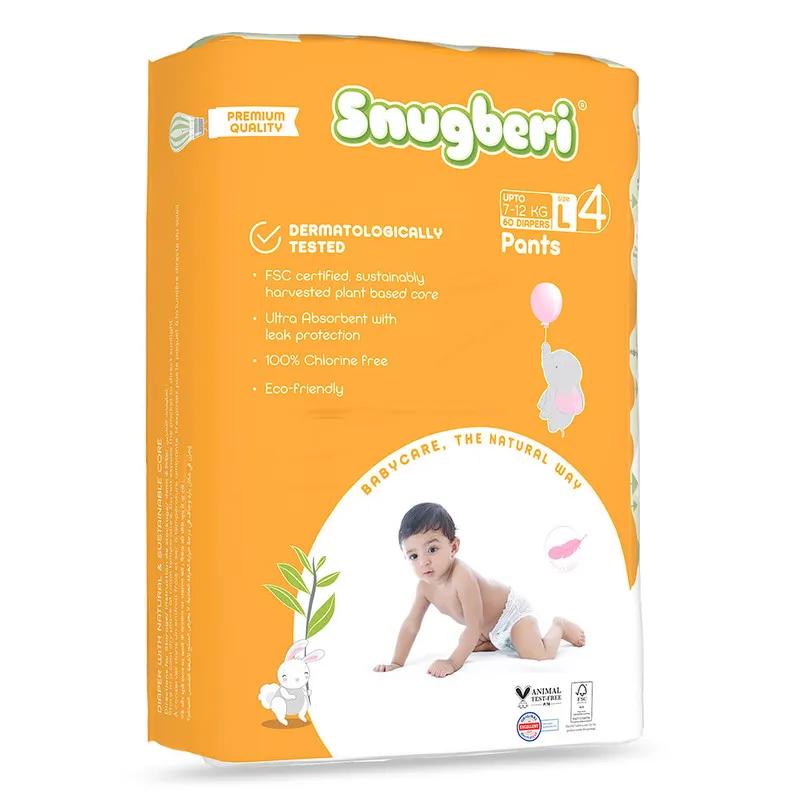 Snugberi Diaper Pants Size 4 Large 7-12 kg - Mega Pack 60's