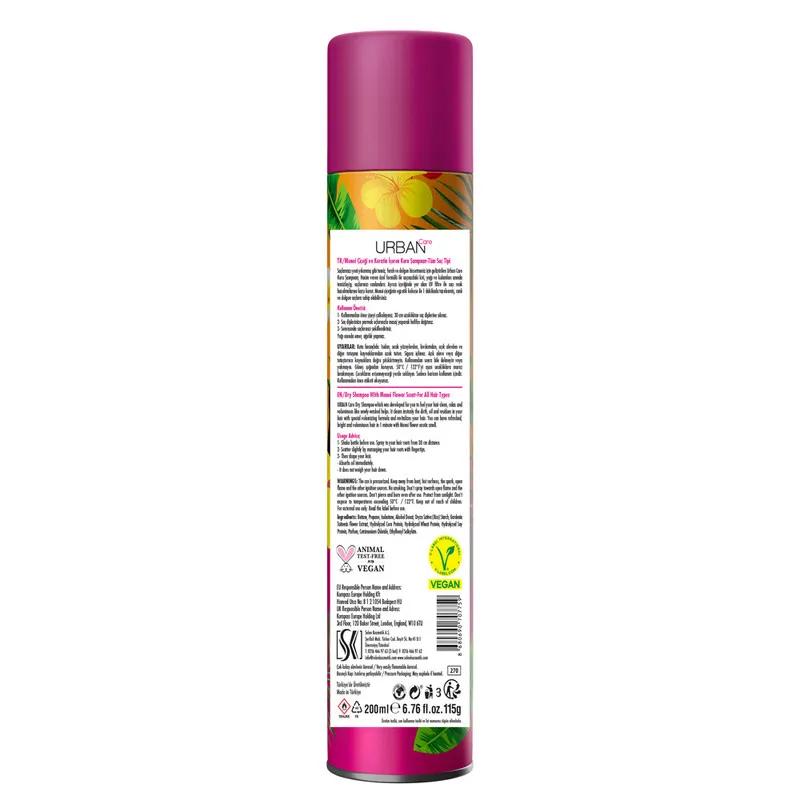 Urban Care Hawaiian Monoi Paradise Dry Shampoo 200ml