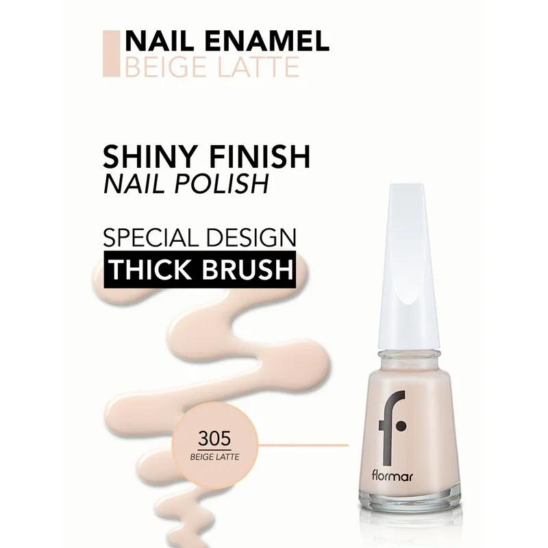 Flormar Nail enamel - 305 Beige latte