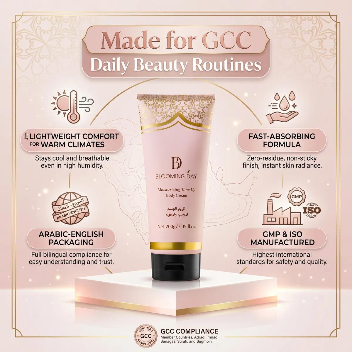 BLOOMING DAY Moisturizing Tone Up Body Cream 200gm