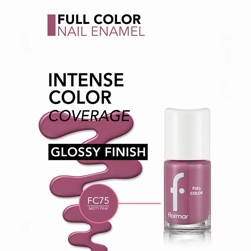 Flormar Full Color Nail Enamel - FC75 Misty Pink