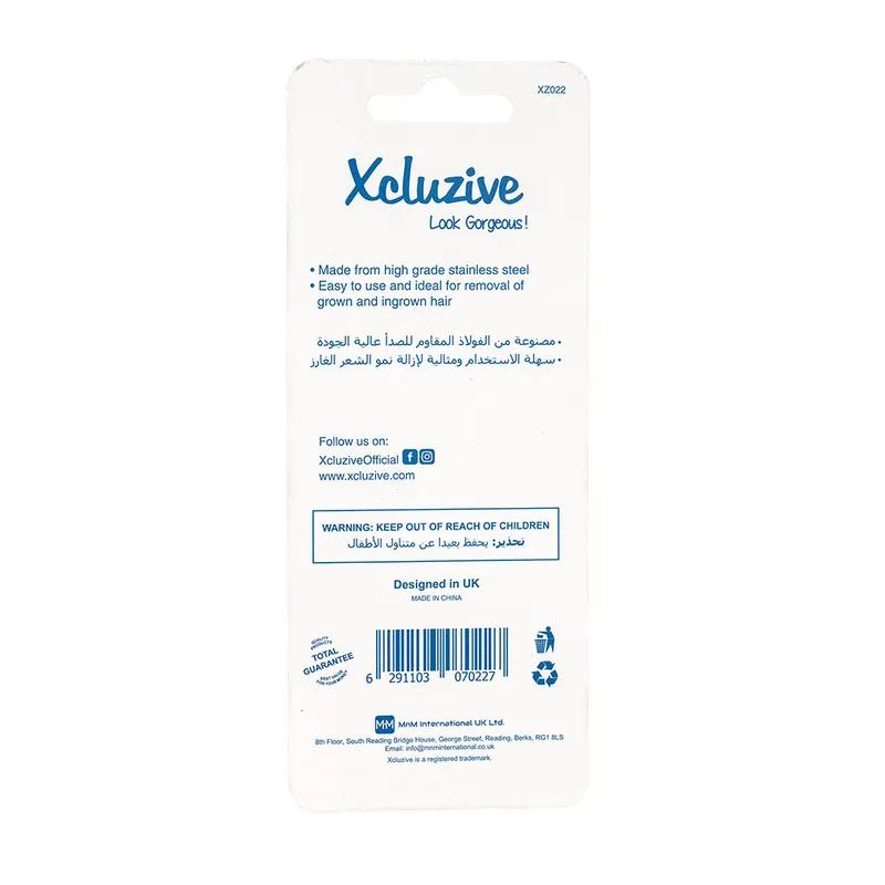 Xcluzive Slant Tweezers - G.Pltd/Prntd Hndl