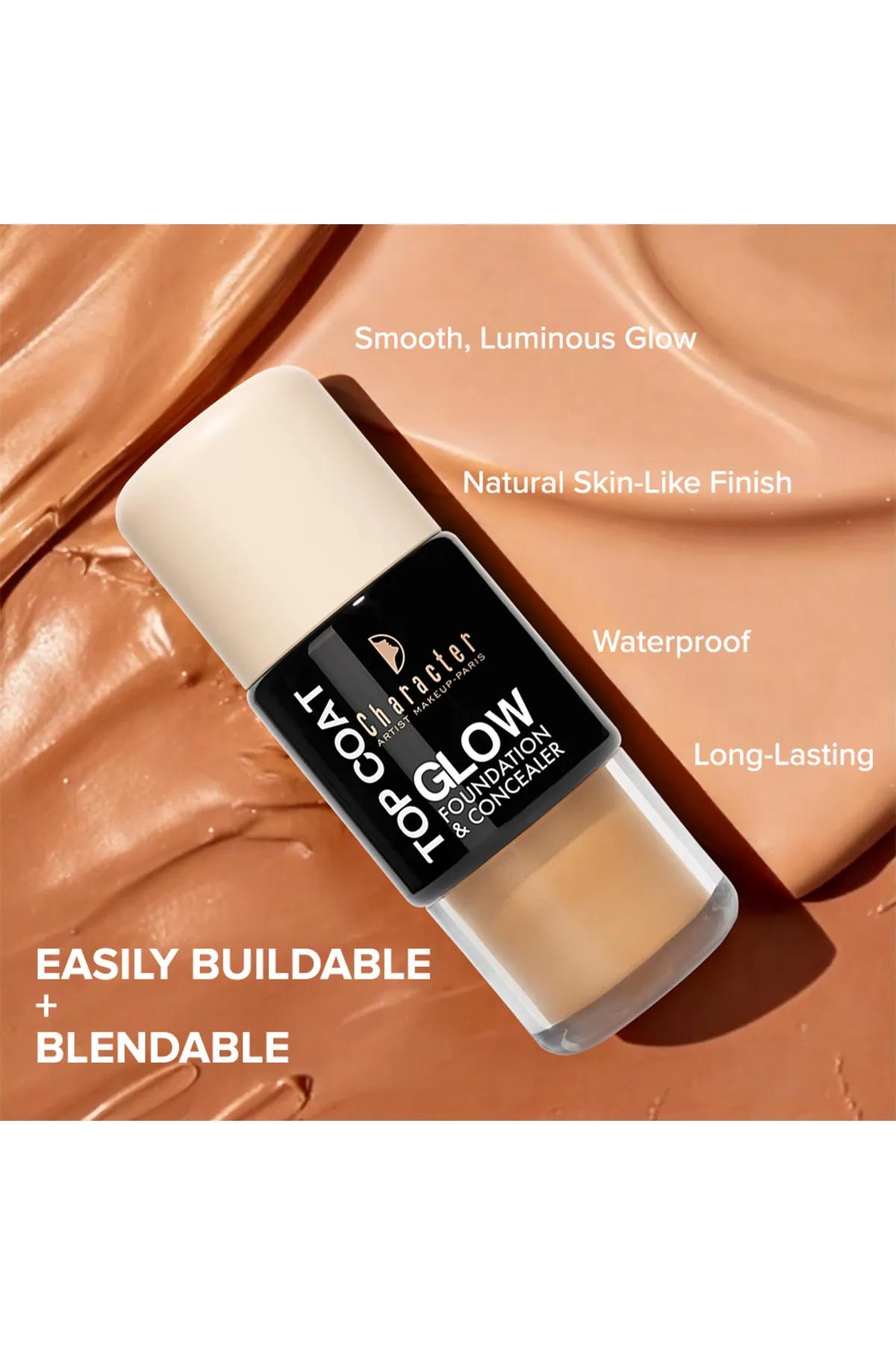 Character Top Coat Glow Foundation & Concealer – Golden Tan – GFC004