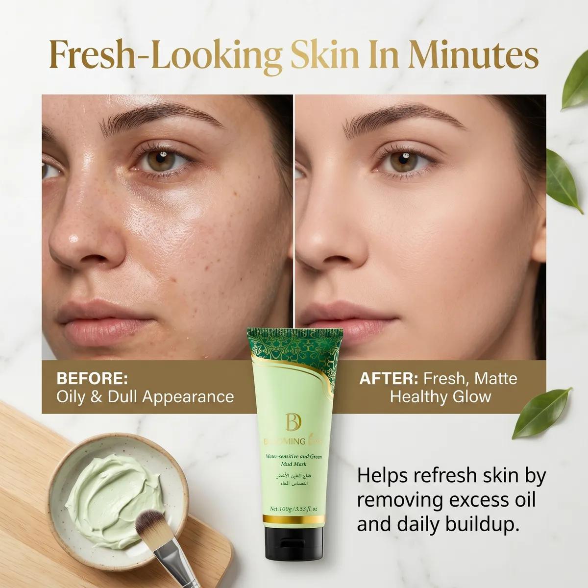 Blooming Day Water-sensitive and Green Mud Mask 100gm Clay Mask