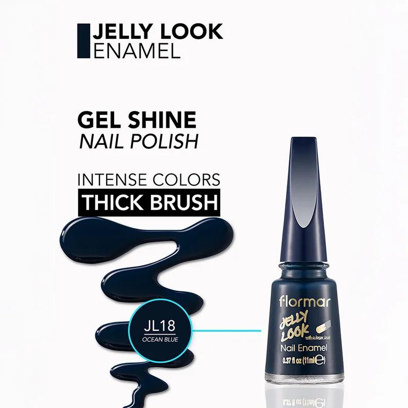 Flormar Jelly Look Nail Enamel - JL18 Ocean Blue
