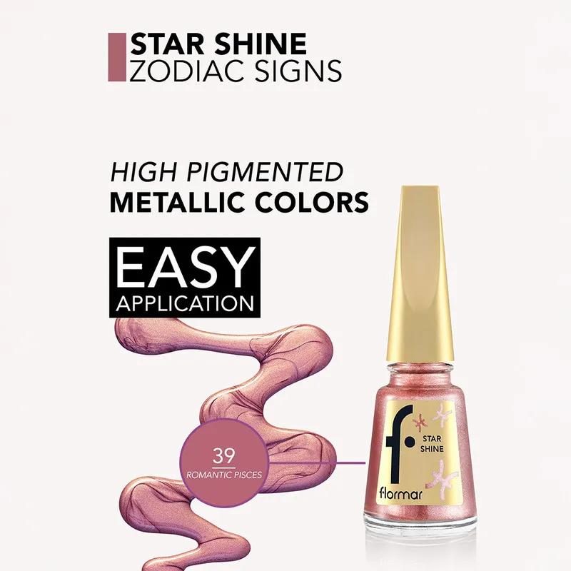 Flormar Star Shine Nail Enamel Zodiac -  39 Romantic Pisces