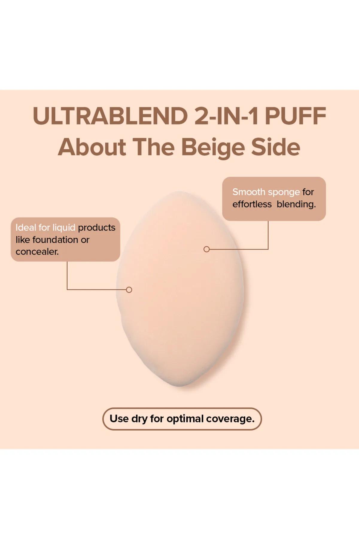 Forever52 Ultrablend 2 In 1 Puff & Sponge-Pink and Beige-1
